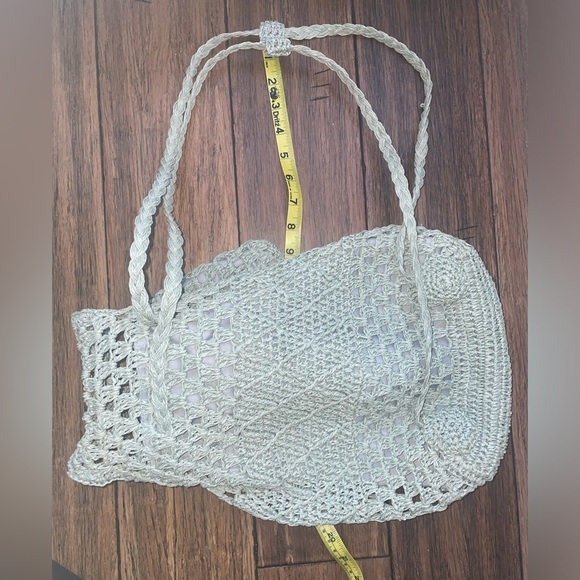 Woven backpack and pouch travel backpack boho beach bag vacation bag y2k bag - Picture 2 of 12